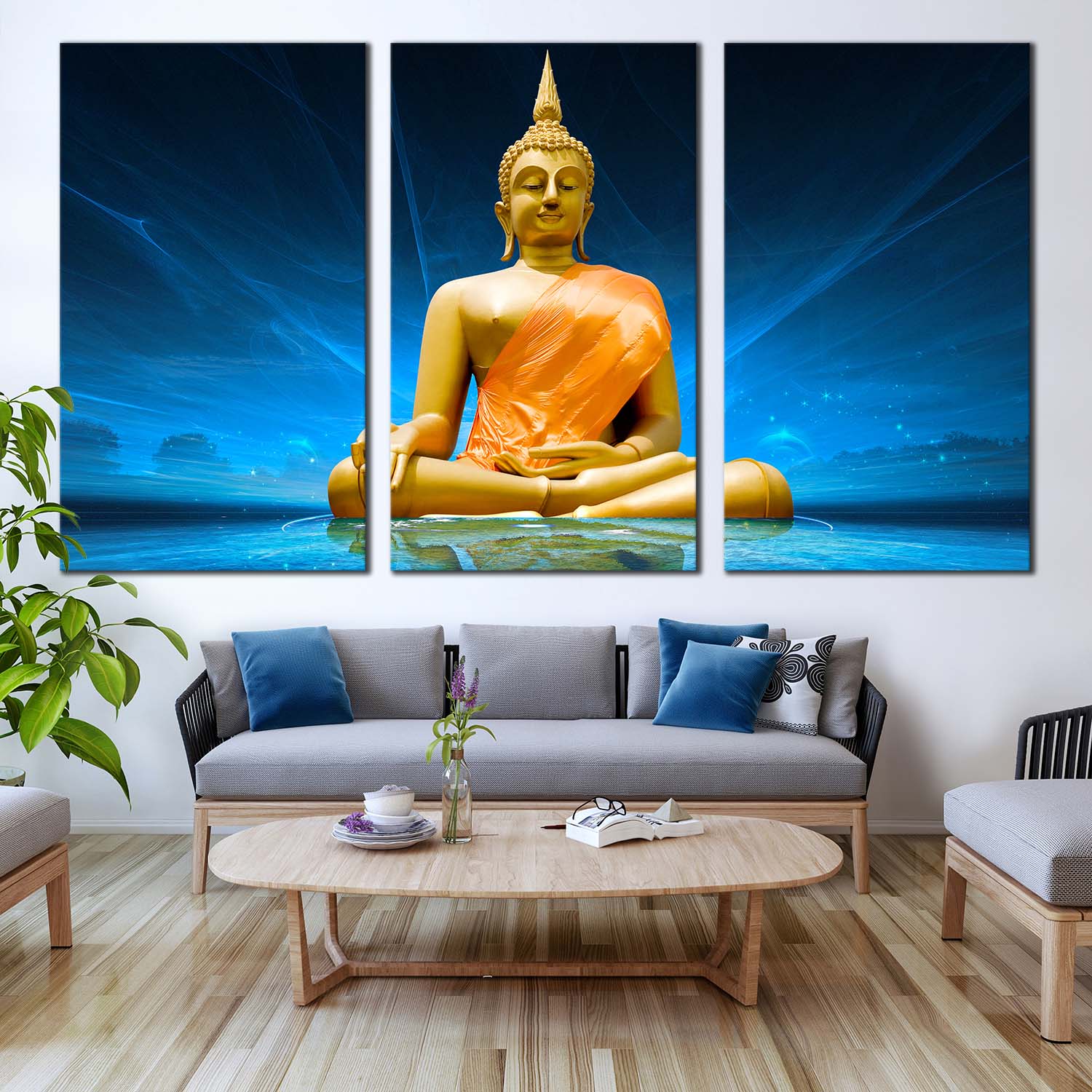 Buddha Statue Wallpaper Wall Mural