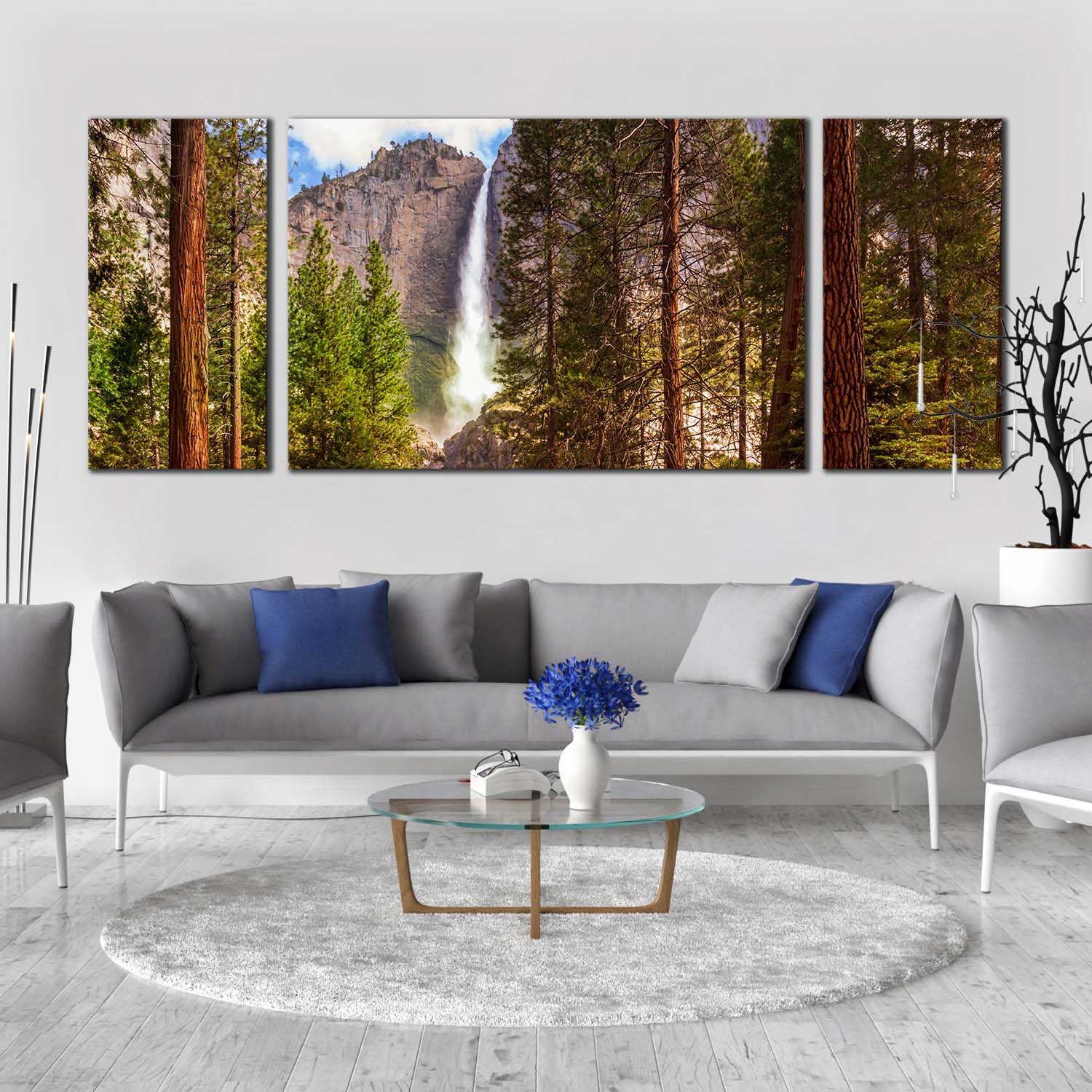 Abstract Mountain Canvas Set of 3 Piece Canvas Prints Wall Art